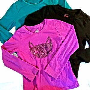Girls Size 7/8 Long Sleeve tee bundle